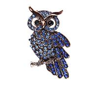 Fliyeong Spilla a forma di gufo, spilla da donna con ciondolo a forma di animale, spilla alla moda, creativa e utile