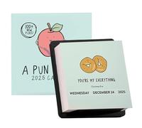 Flkiglm A Pun A Day Calendario 2025, Punny Calendario da Tavolo Giorno 2025, 12 Mesi Divertente Calendario Da Tavolo 2025 con Giochi Di Parole Quotidiani, Calendario Divertente Per L'Organizzazione A