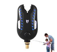 Flkiglm Allarmi per morso di canna da, Allarme per morso di con suono - Allarme sonoro elettronico,Avviso di del bastone da con sensore ad alta sensibilità, allarme di illuminato per