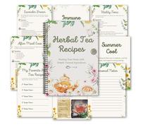 Flkiglm Guida Del Tè Per Principianti | Libro Di Ricette Di Tè Per Principianti,Manuale Di Benessere Naturale Illustrato per Adolescenti Donne Uomini Scuola Studio Casa Biblioteca Viaggi