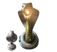 Flkiglm Lampada Notturna Serpente Spaventoso, Lampada da Tavolo Figurina Gotica Serpente, Da Comodino Decorazione Camera Per Studio Dormitorio