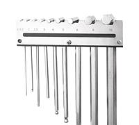 Flkiglm Organizzatore Per Chiavi Esagonali | Ripiano Da Parete | Contiene Set Di 9 Chiavi Torx Per Deposito,Per Garage, Officina, Costruzione, Tecnico, Falegname, E Lavorazione Del Legno