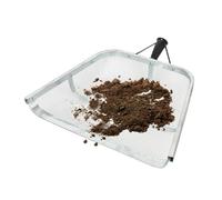 Flkiglm Paletta per sandser, setaccio da giardino, in acciaio inox, per mais e arachidi, grande pala in metallo, per escrementi di rettili da giardino, colino terra