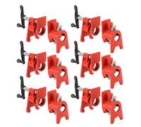 FLKQC Set di morsetti per tubi in legno da 3/4 "con design unico a piede, morsetti per barre resistenti in ghisa a sgancio rapido per lavorazione del legno, confezione da 6