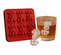 FLKWOP Stampo per ghiaccio a forma di auto da corsa, in silicone, a forma di macchina da corsa 3D, a forma di macchina da corsa a 6 cavità, vassoio per cubetti di ghiaccio e strumento di cottura fai