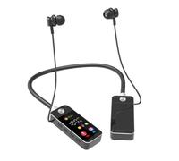 FLKWOP Tempo di riproduzione 24 ore Stereo Sound Auricolari Bluetooth Display a LED Auricolari Auricolari Auricolari Cuffie Auricolare Impermeabile in Sport Neckband