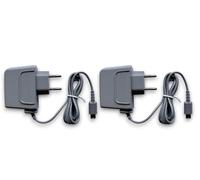 FLLAGG20 | 2X Caricabatterie Compatibile con Nintendo DS Lite | Grigio, cavo 1,20 m | AC 100-240V, 5.2V 450mA, design leggero, protezione integrata | Ricarica portatile Charger Power Adapter