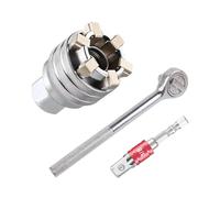 FLLUOUZH 1 Set Multi-function Universal Socket Wrench Tool, Adjustable Universal Socket Wrench, Universal Maintenance Tool for 3/8" Drive Ratchet Torque Wrench and Power Drill