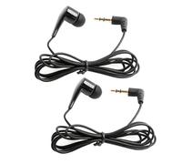 Fllyvly Auricolare Mono Singolo Lato, Auricolare In-Ear Monouso con Jack 3,5 mm, Cavo 1 m, Compatibile con iPhone, Android, MP3, per Sport e Corsa,Cuffie da presentatore della guida turistica (4PCS)