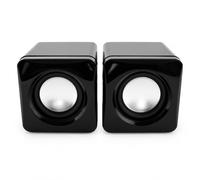 FLM SYSTEM Casse PC 2.0 USB 6W - Altoparlanti per Computer Stereo 2x3W, Casse per PC e Laptop Compatte, Alimentazione USB 5V, Controllo Volume, Speaker per Desktop e Monitor