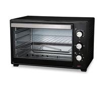 FLM SYSTEM Fornetto Elettrico con Capacità di 20L, Mini Forno da 1600W, Temperatura 100-250°C, Timer 0-60min, 3 Modalità di Cottura, Accessori Inclusi Vassoio raccoglibriciole