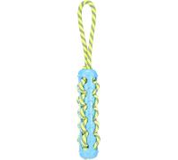 Flmaingo Toy for Dog Tofla Tug Rope Stick Blue/Yellow - 40 x 5 x 5 cm - Floatable, Ideal for Water Games with Your Dog - with Handle