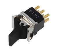 FLN19BLACK04 ROCKER DPDT Pos: 2 ON-ON 6A/250VAC Mancanza 15,9x13mm TE Connect...