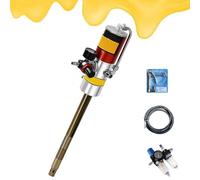 FLNOZAMZ Pompa pneumatica per Grasso, con silenziatore in Ottone, intervallo operativo Sicuro 0,6-0,8 mpa, 3 Dimensioni dell'asta della Pompa (620/740/940 mm), per porti e Veicoli agricoli (620s)