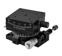 FLNOZAMZ Tavolino goniometrico Manuale con Regolazione lineare per Il Posizionamento Ottico, inclinazione di ±20°, Include Righello Scala, Ideale per la configurazione di apparecchiature ottiche