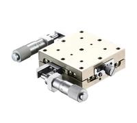 FLNOZAMZ Tavolino lineare Manuale con Guida a rulli Incrociati per Il Posizionamento e l'ispezione di precisione delle apparecchiature (40mm)