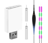 Float Charger - CR425 18x17x3cm | Rechargeable Fishing Float Battery USB Charging Set | Electronic Floats Power Accessories Night Fishing Tackle Equipment For Outdoor Angling Use