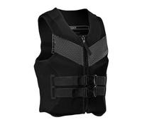 Float Jacket Adult Neoprene High Buoyancy Adjustable Safety Swimming Float Jacket for Surfing Kayaking Rafting Boating Fishing Canoeing Water Sports Outdoor Safety Gear(Black,XXL)