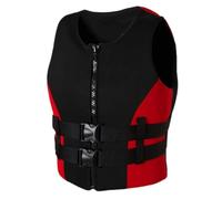 Float Jacket Water Sports Thickened Buoyancy Float Jacket Adult Swim for Swimming Snorkeling Boating Fishing Kayaking Surfing Canoeing Rafting Outdoor Safety Gear(Red,XL)