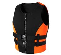 Float Jacket Water Sports Thickened Buoyancy Float Jacket Adult Swim for Swimming Snorkeling Boating Fishing Kayaking Surfing Canoeing Rafting Outdoor Safety Gear(Orange,L)