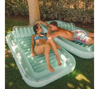 Float Joy Materassino Mare Gonfiabili Piscina Materasso Gonfiabile Mare 173 x 114 cm Tanning Pool Poltrona con Portabicchieri