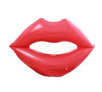 Float pool di labbra - Raft da salone gonfiabile in vinile, forma di labbro grande lucida, facile gonfiore e valvola deflata | Float water alla per ragazze coppie piscina FOTO FOTO Resort sulla s