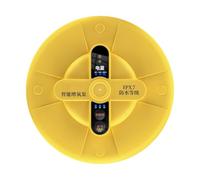 Float Pump Portable, Rechargeable Oxygenator Device, 5.12x5.12x1,85 inches Multi Fishing Air Pump, Compact Design, Long Lasting Battery Operate for Aquarium, Bait Bucket