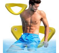 Float Water Recliner, Pool Rafts Stabile Floating Hammock, 23,62 x 2,36 x 1,57 pollici Foldable Lake Sun Chair with Saddle Swimming Noodle Seats for Relaxing, Vacation, Travel Companion