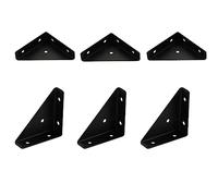 Floatdream 12 Pezzi Squadrette Angolari di Supporto Triangolo, Connettori Angolari in Acciaio Inox, Connettore Angolare a 90 Gradi, Utilizzare per Stabilizzare Letti, Armadi, Ecc