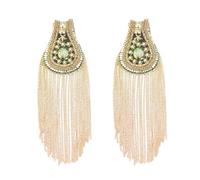 Floatdream 2 Pezzi Metallo spallina Nappe, Spalline Punk, Dorate per Militari da Uomo, Feste in Maschera, Spettacoli Teatrali, Decorazioni Uniformi(D'oro)