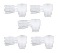 Floatdream 50 Pezzi Scatola per Salsa Chutney Trasparente, Contenitore per Palline in Schiuma con Coperchio, Tazza per Condimento in PP per uso Alimentare, per Conservare Snack, Ingredienti (100ml)