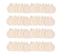 Floatdream 60 Pezzi Rotondo di Legno, Mini Abbellimenti a Rotondo, Dischi di Rotondo di Legno Vuoti, Per Realizzare Decorazioni Fai Da Te, Sottobicchieri di Legno, Decorazione di Ciondoli