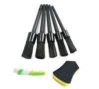 Floatdream 7 Pezzi Set di Pennelli per la Pulizia Dell'auto, Kit di Pulizia per Auto, Premium Detailing Brush Set, Usato per la Pulizia dell'automobile, la Manutenzione e la Pulizia del Motore