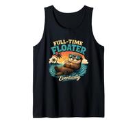 Floater a Tempo Pieno alla fine Divertente Otter Vacation Meme Canotta
