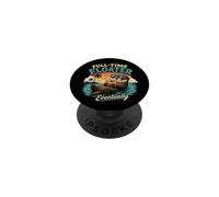 Floater a tempo pieno Alla fine divertente Otter Vacation Meme PopSockets PopGrip Adesivo