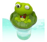 Floater di cloro con flusso regolabile - cesto spa rana, supporto per tablet regolabile | Piscina di grande capacità e detergente per vasca idromassaggio per un massimo di 4 linguette, sorgenti di att