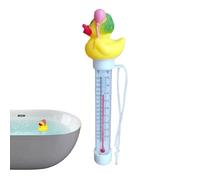 Floating Bath Thermograph, Quick Water Temperature Gauge, Easy Read Swimming Pool Thermometer, Portable Bath Measuring Device 7.87in for Kids Adults Spa Pool, Home Blue Pack
