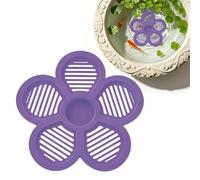 Floating Bee Island - 7.6 Inch Flower Shape Hydration Waterer, Safe Landing Textured Petals Prevent Drowning, Calm Backyard Birdbath Garden Pond Wildlife Feeder | For Nature Lovers
