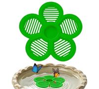 Floating Bee Island - PET 19.5cm Flower Shape | Bee Watering Station Floating Water Feeder, Hydration Rest | For Bees Butterflies Outdoor Garden Pond Pool Yard Farm Wildlife Support