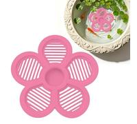 Floating Bee Water Station - PET Material 19.5cm 7.6inch Multicolor Decorative Island Single Piece Composition - Pollinator Hydration Accessory Outdoor Garden Tool - Supports Bees Safe Landing