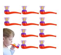 Floating Blow Ball - 10X Balance Blowing Balls, Fun Blow Pipe Game Toy, Funny Ballbalancing Activity | Stress Relief Interactive Play for Kids, Classroom, Birthday Party