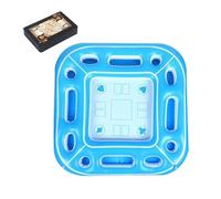 Floating Card Table - Inflatable Pool Game Table | Waterproof Floating Board Game Desk, Outdoor Water Tablle for Beach Backyard Lake Vacation Family Parties Leisure Swimming Accessory