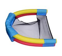 Floating Chair - Ergonomic Inflatable with Integrated Backrest, 19,69 x 16,93 pollici Portable Pool Floats with Soft Mesh Seat, High Buoyancy Raft, Water Lounger for Summer Vacation Beach River Lake