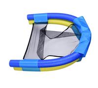 Floating Chair - Ergonomic Inflatable with Integrated Backrest, 19,69 x 16,93 pollici Portable Pool Floats with Soft Mesh Seat, High Buoyancy Raft, Water Lounger for Summer Vacation Beach River Lake