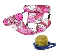 Floating Chair, Inflatable Pool Lounge Chair, Adjustable Straps, Heavy Duty Pool Floats Chairs Adult, Flotadores Para Adultos for Pool Party & Beach (pink)