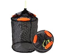 Floating Fish Basket, Portable Fish Net Bag, Foldable Fishing Gage, Kayak Fishing Accessories, Pesce Basket For Lakes, Floating Net For Serbatoi, Drawstring Fishing Bag, Fish Gage For Kayaking,