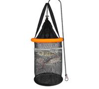 Floating Fishing Basket - Folding Fish Net Cage for Live Bait | Large Capacity Live Caught Storage Trap | Multifunctional Organizer Cage for Outdoor Fishing, Family, Friends, Father, Son, Husband