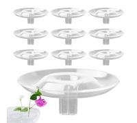 Floating Flower Display Stand - 10 Piece Transparent Stem Holder, Floral Arrangement Organizer | Decorative Tool for Home, Aquarium, Fish Tank, Bowl Centerpieces, Table Decor, Event Styling
