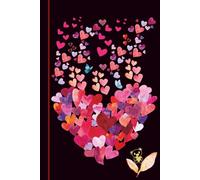 Floating Hearts Composition Notebook - College Ruled: HeartBloom Collection - Modern Heart Pattern on Black Background: Stylish Journal for Girls, ... - Great for School, Writing & Everyday Notes