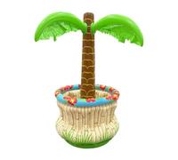 Floating Ice Bucket - Tropical Palm Tree Cooler, Inflatable Party Vessel